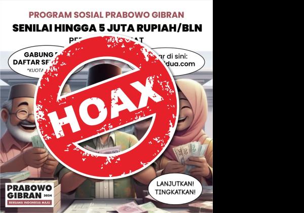 TKN Tegaskan Program Sosial Prabowo Gibran dari Situs noldua.com Adalah Hoax dan Fitnah