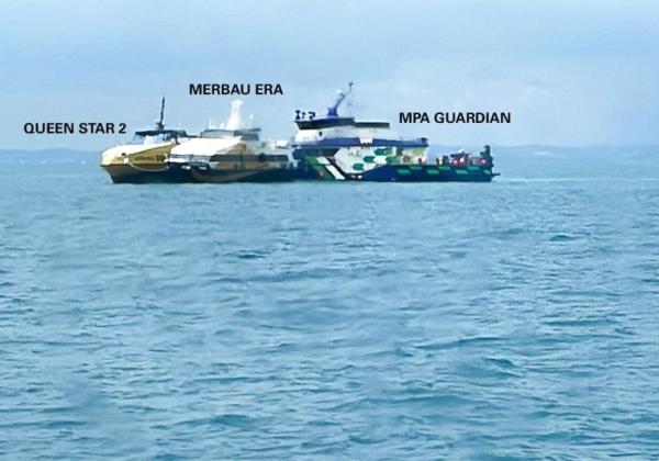 Kapal Feri MV Queen Terbakar di Pulau Kusu Singapura, Penyebabnya Diduga dari Kamar Mesin