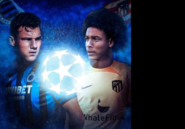 Link Live Streaming Liga Champions 2022/2023: Club Brugge vs Atletico Madrid