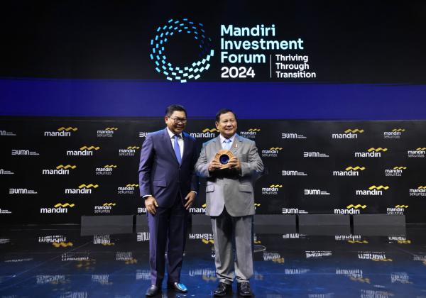 Prabowo Apresiasi Pencapaian Bank Mandiri, Ungkap Pengalaman Jadi Klien