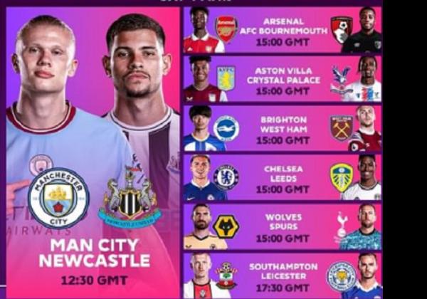 Jadwal Liga Inggris 2022/2023: Arsenal, Chelsea, dan Manchester City Tanding Malam Ini