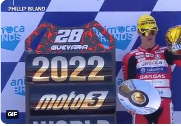 Selamat, Izan Guevara Juara Dunia Moto3 2022