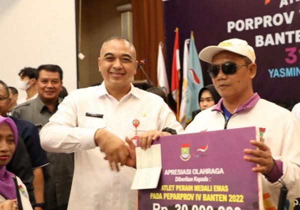 Atlet Berprestasi Hingga Official di Kabupaten Tangerang Diguyur Bonus Hingga Puluhan Juta Rupiah