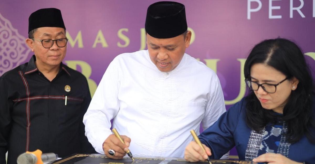 Resmikan Masjid di Jatirangga, Plt Wali Kota Bekasi Bahagia dengan Masjid yang Begitu Megah