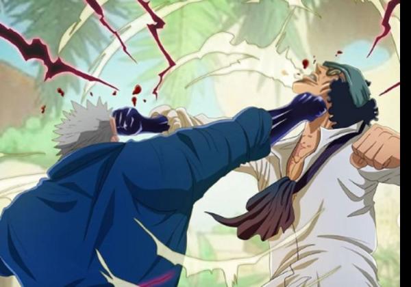 Spoiler Manga One Piece 1088: Tragis! Garp Ditusuk Hingga Dibekukan oleh Kuzan