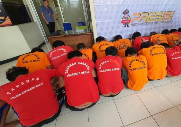 21 Pelaku Pencuri dan Penadah Sepeda Motor Lintas Provinsi Ditangkap Polres Metro Bekasi