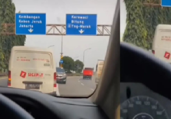 Viral Video Mobil Diduga Nekat Lawan Arah di Jalan Tol Jakarta-Tangerang, Polri: Sekuriti Pastinya Tahu!