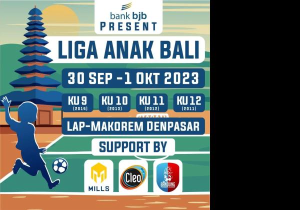 Dukung Pembinaan Sepak Bola Sejak Dini, bank bjb Gelar Liga Anak Bali 2023