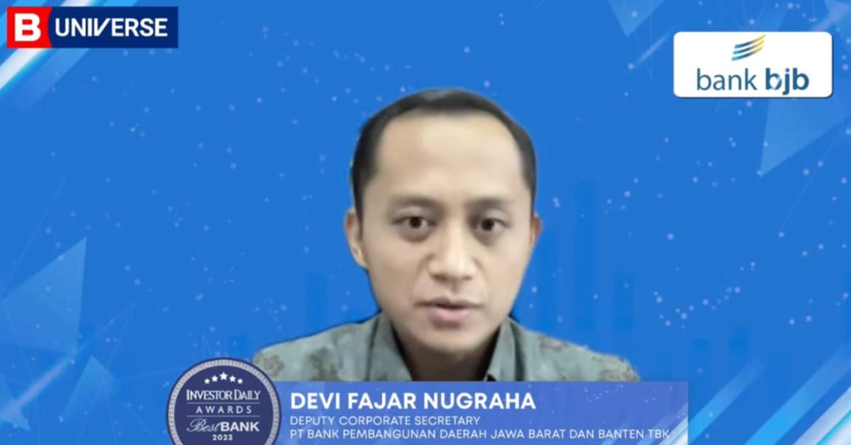 bank bjb Sabet Penghargaan Best Bank 2023 Majalah Investor
