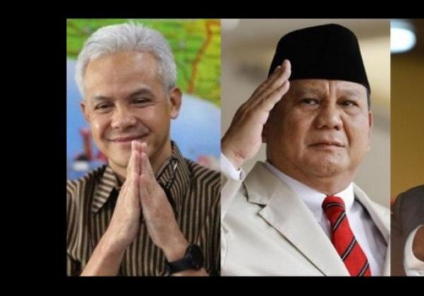 Ganjar, Prabowo dan Anies, Tiga Nama dengan Elektabilitas Tertinggi Calon Presiden 2024