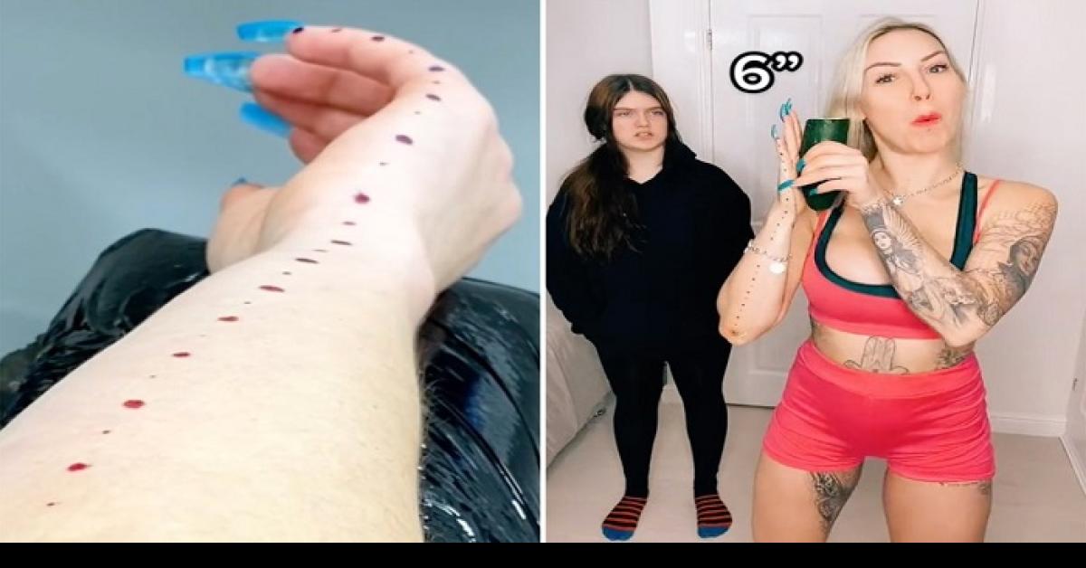 Wadaw! Wanita Ini Buat Tato Penggaris di Lengan Demi Bisa Ukur 'Mr P' Pasangannya Sebelum Main di Ranjang