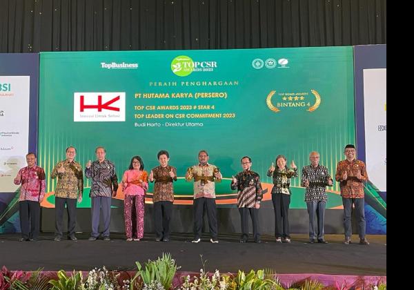Sukses Jalankan Berbagai Program CSR, Hutama Karya Diganjar Penghargaan TJSL Award 2023