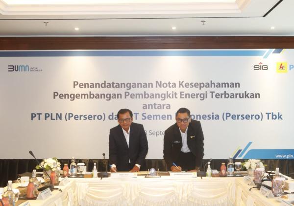 Kolaborasi BUMN, PLN dan SIG Teken MoU untuk Mendorong Penggunaan Energi Bersih