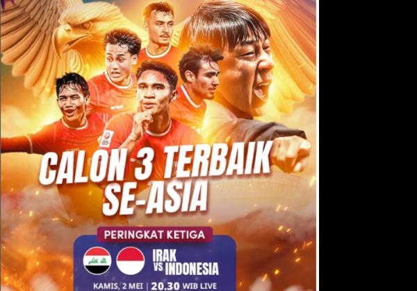 Link Live Streaming AFC U-23: Irak U-23 vs Timnas Indonesia U-23