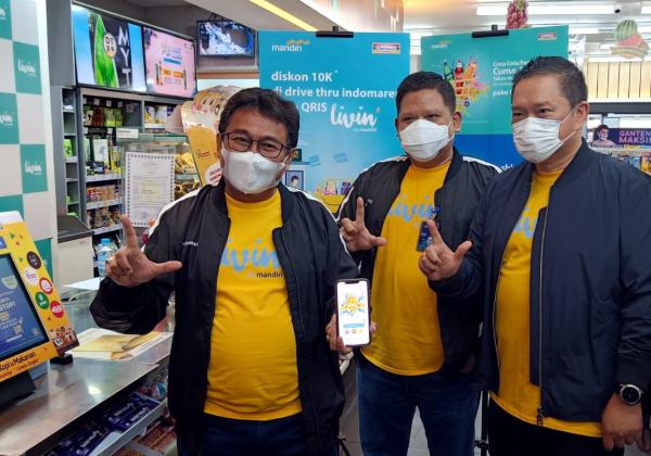 Genjot Transaksi Nontunai, Livin by Mandiri Tebar Promo di Indomaret