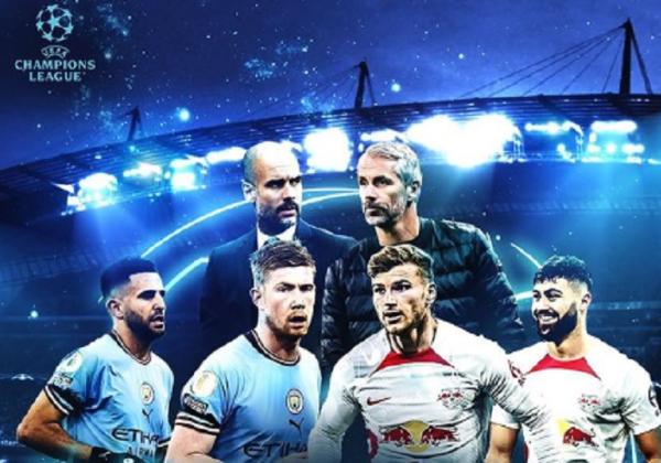 Link Live Streaming Liga Champions 2022/2023: Manchester City vs RB Leipzig