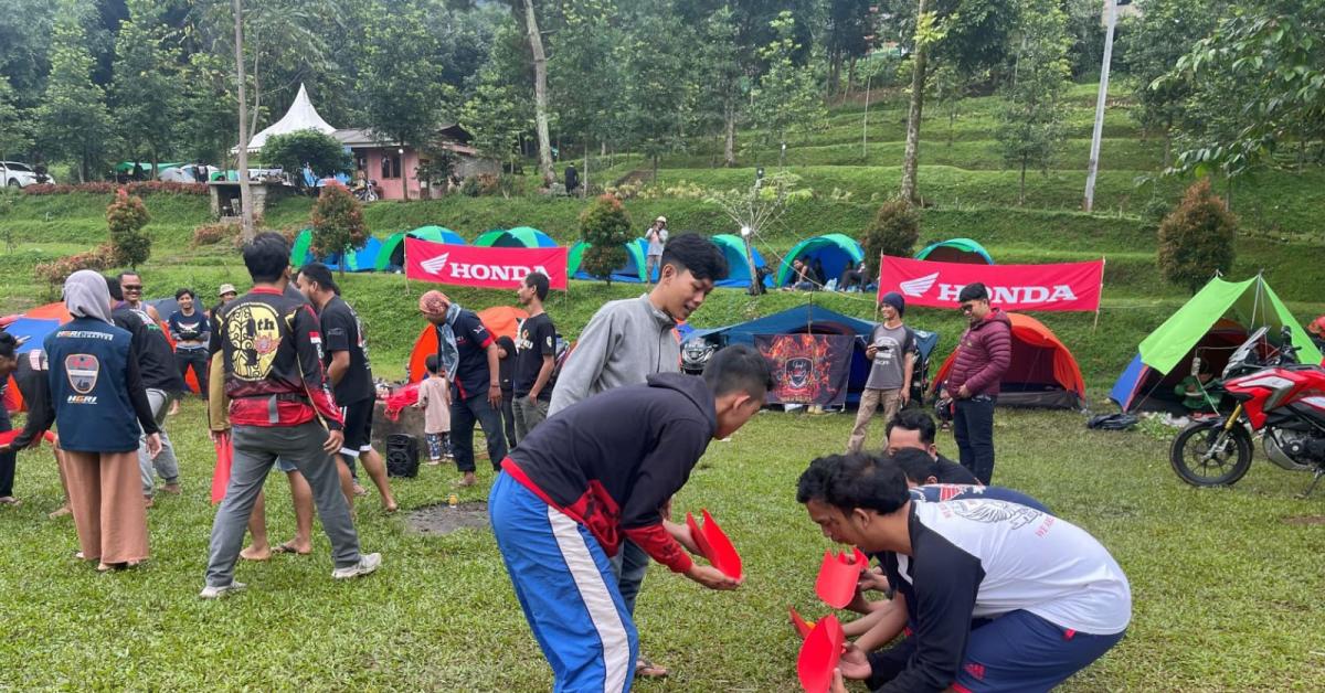 Jelang Ramadhan, Komunitas Honda Silahturahim Sambil Kemah