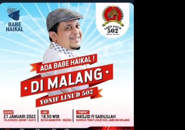 Gegara Poster Ceramah Ini, TNI AD Desak Haikal Hasan Minta Maaf Terbuka
