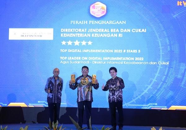 Bea Cukai Raih Dua Penghargaan Top Digital Awards 2022