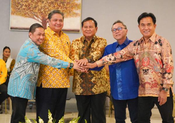 17 Program Pemenangan Prabowo Subianto Dibahas Elite Parpol KIM di Kantor DPP Golkar