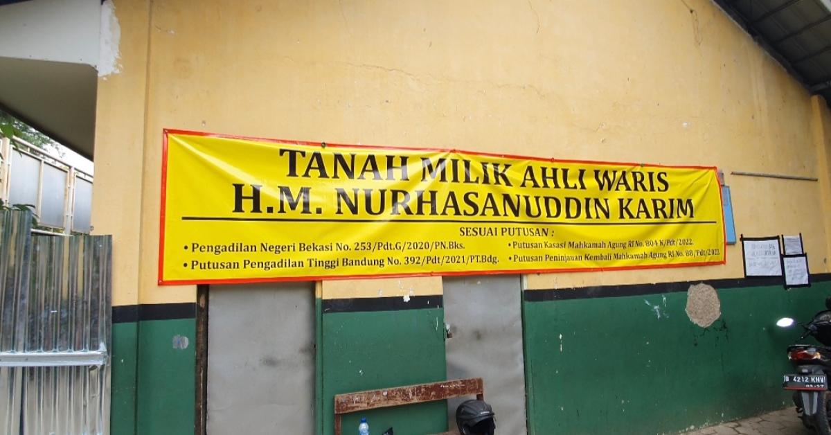 3 Bangunan SD Negeri Disegel Ahli Waris Usai Pemkot Bekasi Kalah di Persidangan Sengketa Lahan