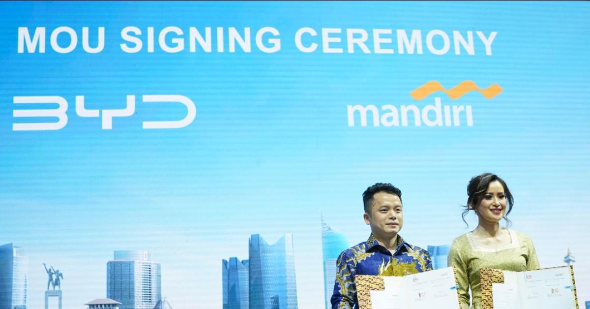 Perkuat Ekosistem Kendaraan Listrik di Indonesia, Bank Mandiri Teken MoU dengan BYD