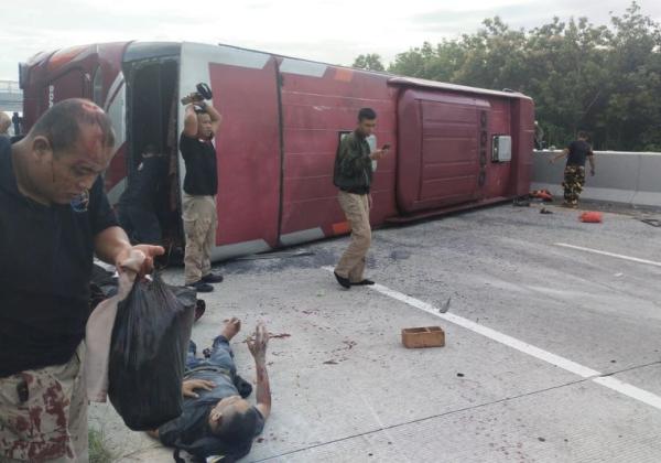 Penyebab Kecelakaan Bus Kader Hanura di Tol Ngawi, Begini Penjelasan Kapolres Ngawi 