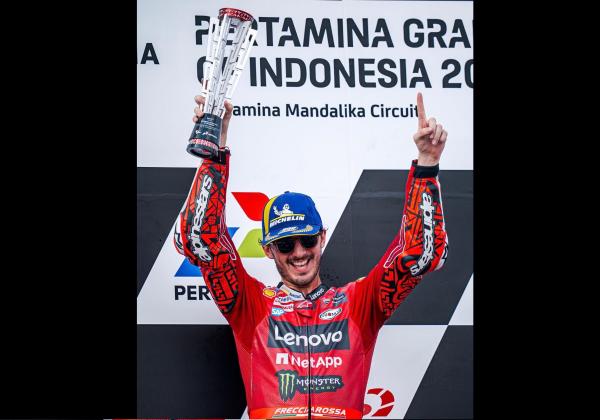 Live Streaming MotoGP Malaysia; Finis ke-3 di Sprint Race, Bagnaia Yakin Juara di Sirkuit Sepang