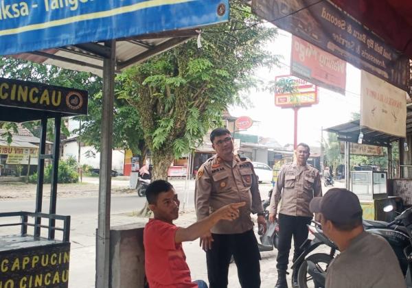 Polresta Tangerang Terus Pantau Kamtibmas Saat Ramadan, Kapolsek Tigaraksa Sampai Lakukan Patroli Jalan Kaki