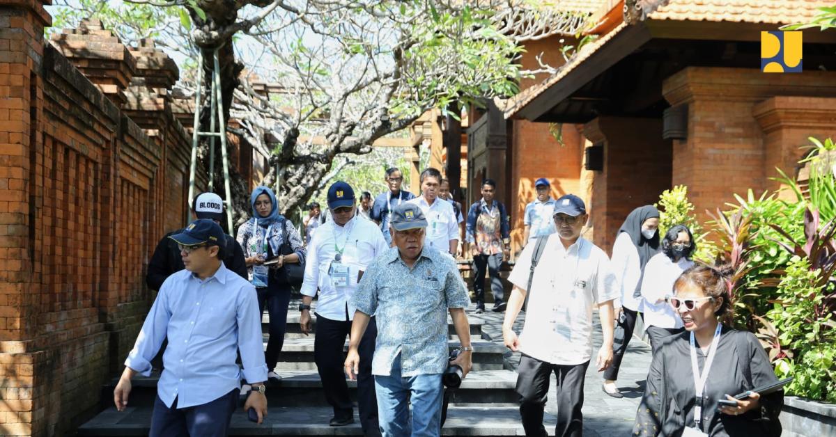 Menteri Basuki Tinjau Taman Bhagawan di Tanjung Benoa, Venue Cultural Night World Water Forum ke-10