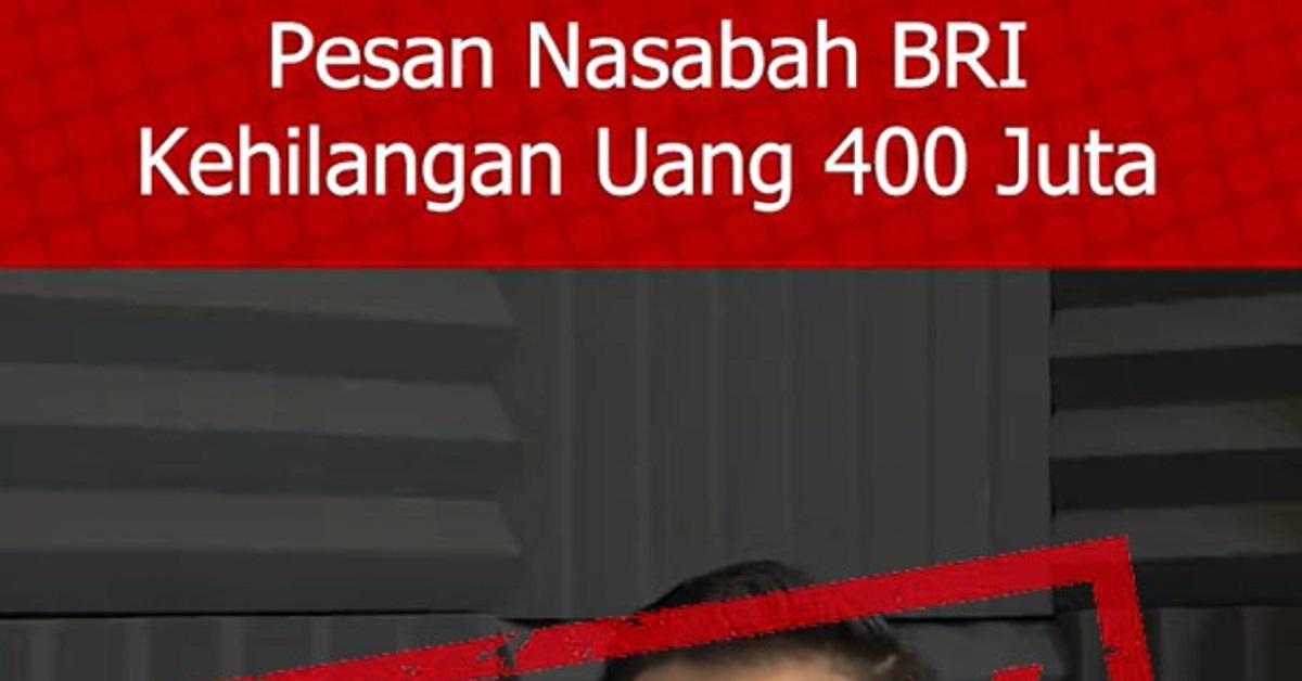 Viral Video Uang Hilang Rp400 Juta, BRI: Uang Diambil Sendiri Oleh Nasabah Di Tahun 2018 dan Terjebak Investasi Bodong