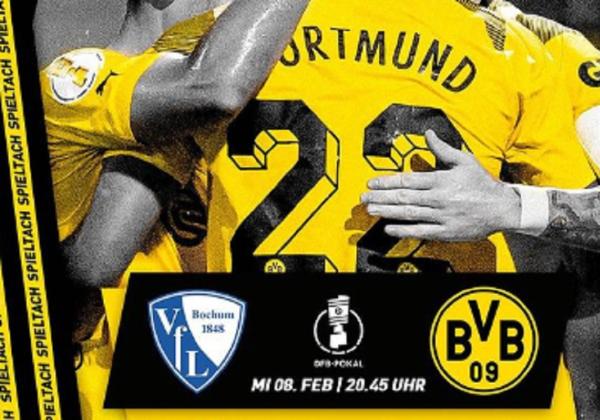 Link Live Streaming DFB Pokal 2022/2023: Bochum vs Borussia Dortmund