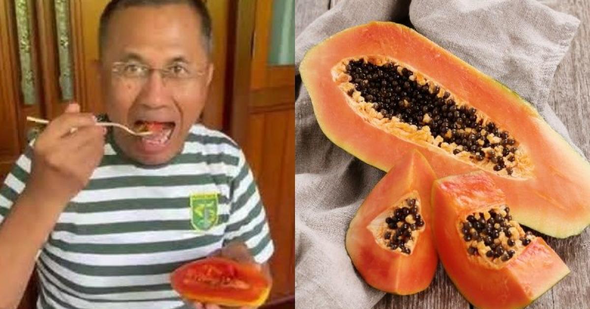 Bukan Hanya Buahnya, Ternyata Biji Pepaya Bagus Untuk di Konsumsi, Ini Manfaatnya