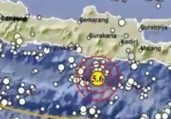 Gempa M 5.6 Guncang Pacitan, Jawa Timur
