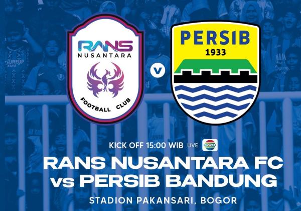 Link Live Streaming BRI Liga 1 2022/2023: RANS Nusantara FC vs Persib Bandung