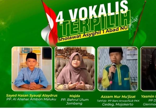4 Vokalis Salawat Asyghil Terpilih Bakal Tampil di Hadapan Presiden dan Ulama Dunia di Satu Abad NU