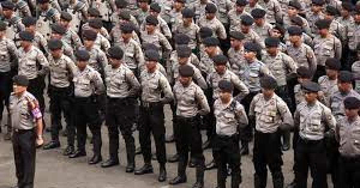 Amankan Kampanye Pemilu 2024, Polres Tulang Bawang Lampung Turunkan Puluhan Personel