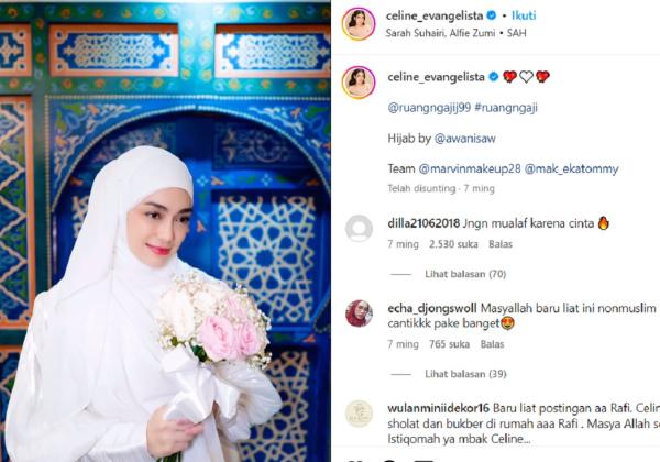 Celine Evangelista Digosipkan Sudah Mualaf, Berangkatkan 6 Karyawan Umroh