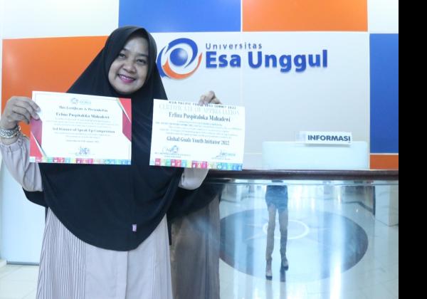 Keren! Dosen Esa Unggul Jadi Juara Speak Up Competition di Asia Pasific Youth SDGS Summit 2022