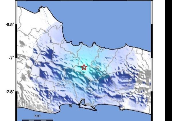 Tegal Dilanda Gempa Darat 4,5 M,  2 Rumah Ambruk