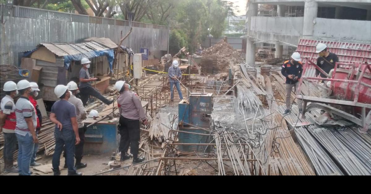 Dua Pekerja Proyek Pembangunan Kampus di Tangerang Tewas Tertimpa Crane Berisi Coran Seberat 2 Ton