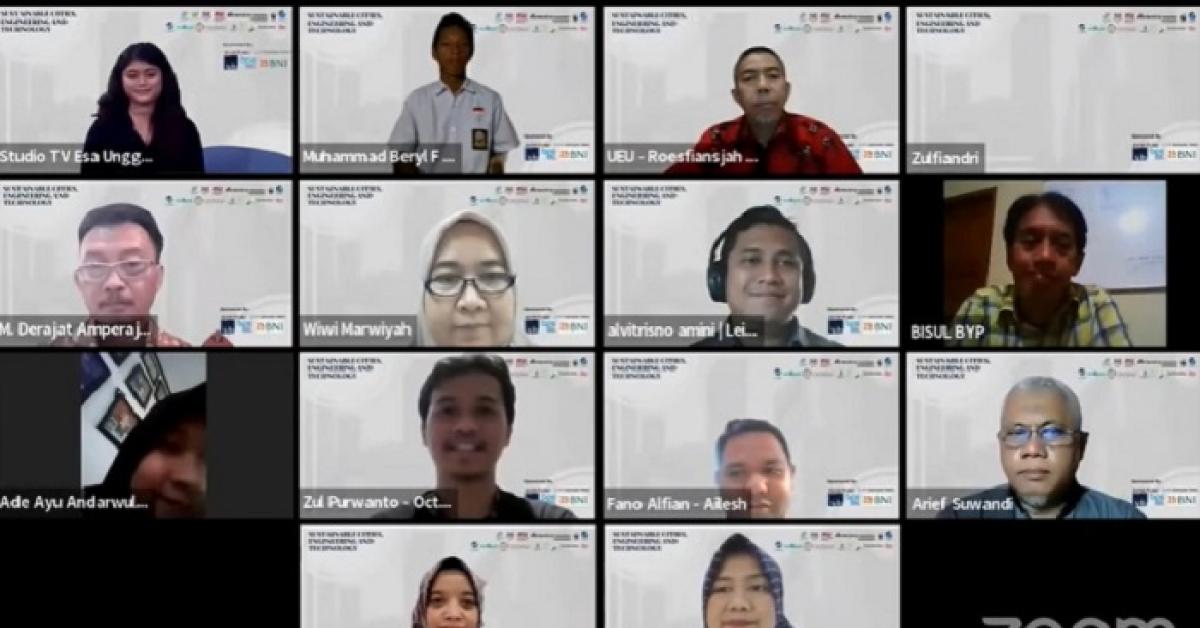 Fakultas Teknik UEU Gelar Webinar, Bahas Teknologi Berkelanjutan di Kawasan Kota