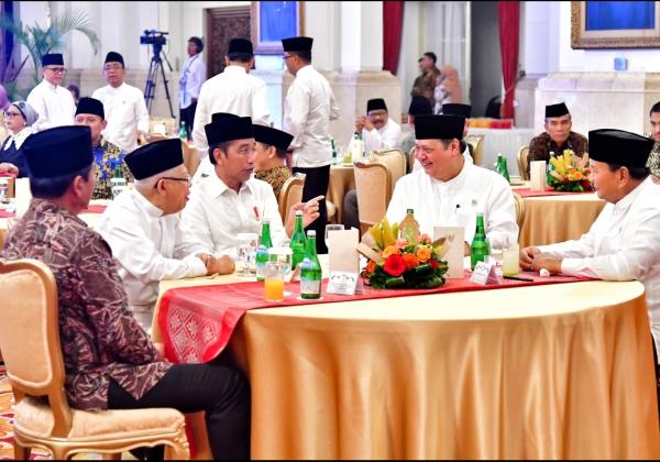 Momen Akrab Prabowo dan Jokowi di Acara Bukber di Istana Negara