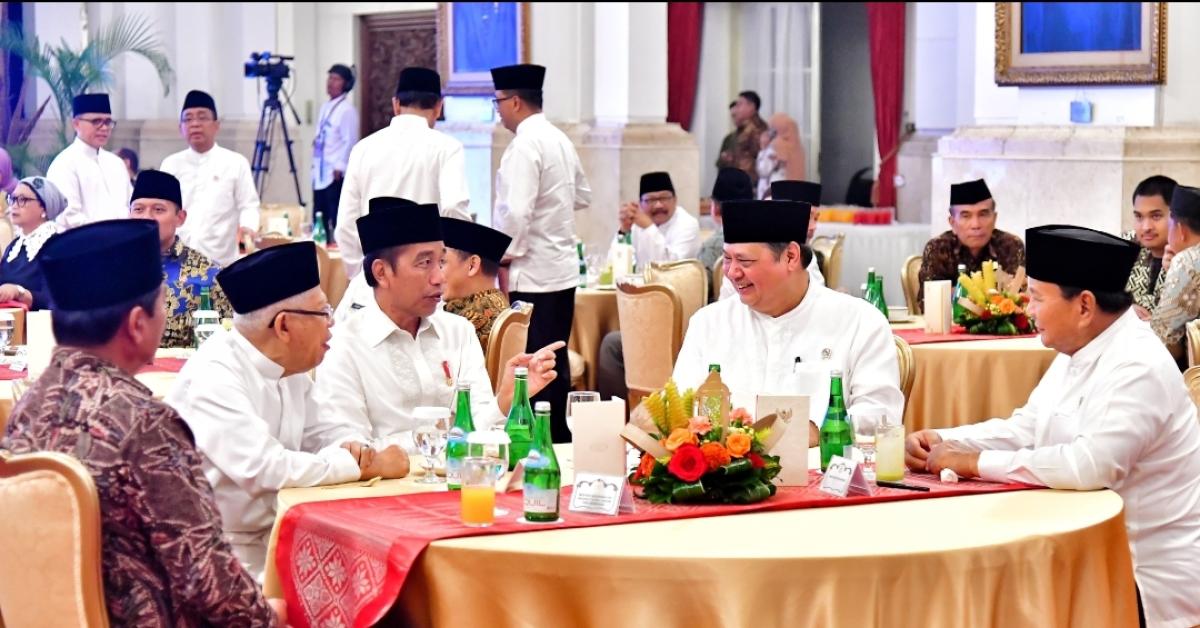 Momen Akrab Prabowo dan Jokowi di Acara Bukber di Istana Negara