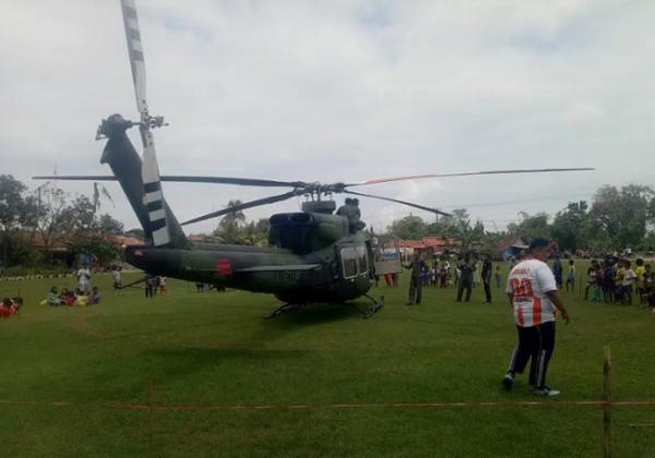 Alami Kendala Penerbangan, Helikopter BELL Lakukan Pendaratan Darurat