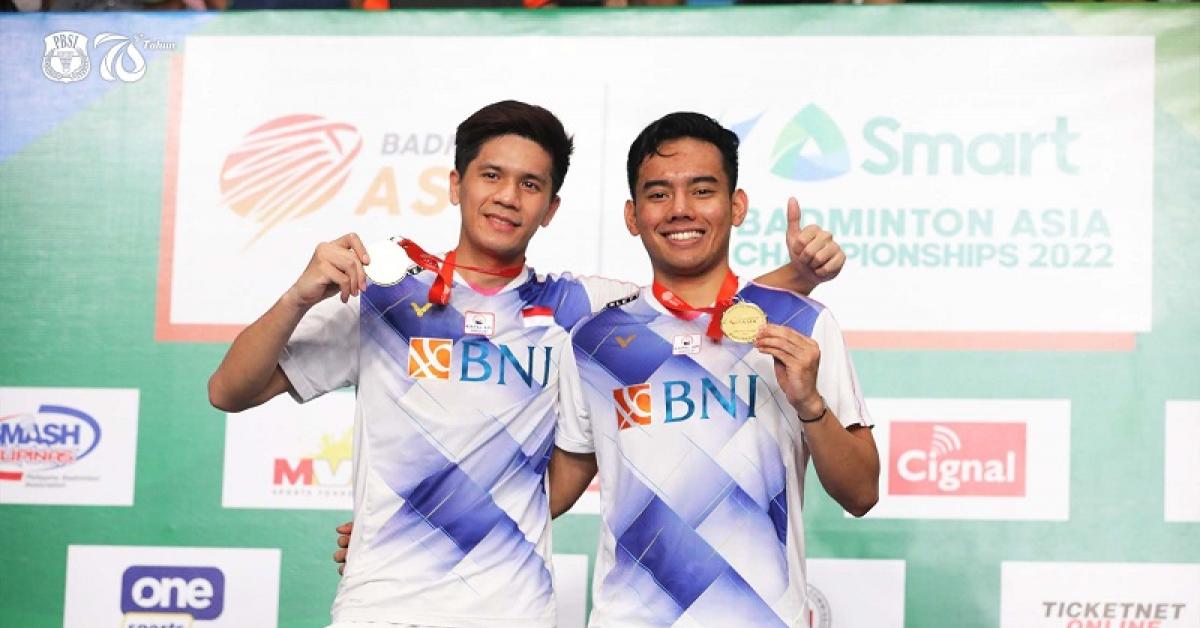Raih Emas Kejuaraan Asia 2022, Pramudya/Yeremia: Kami Datang Dengan Status Underdog Tapi Bisa Sampai Juara