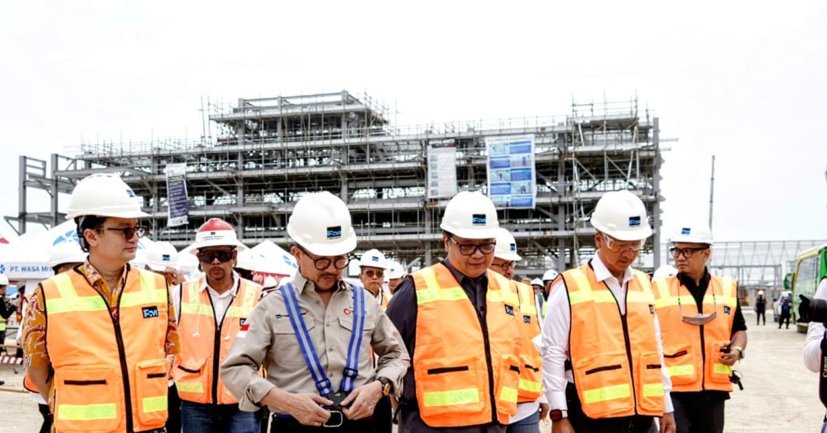 Dorong Akselerasi Pertumbuhan Ekonomi, Menko Airlangga Tinjau Kemajuan KEK JIIPE Gresik