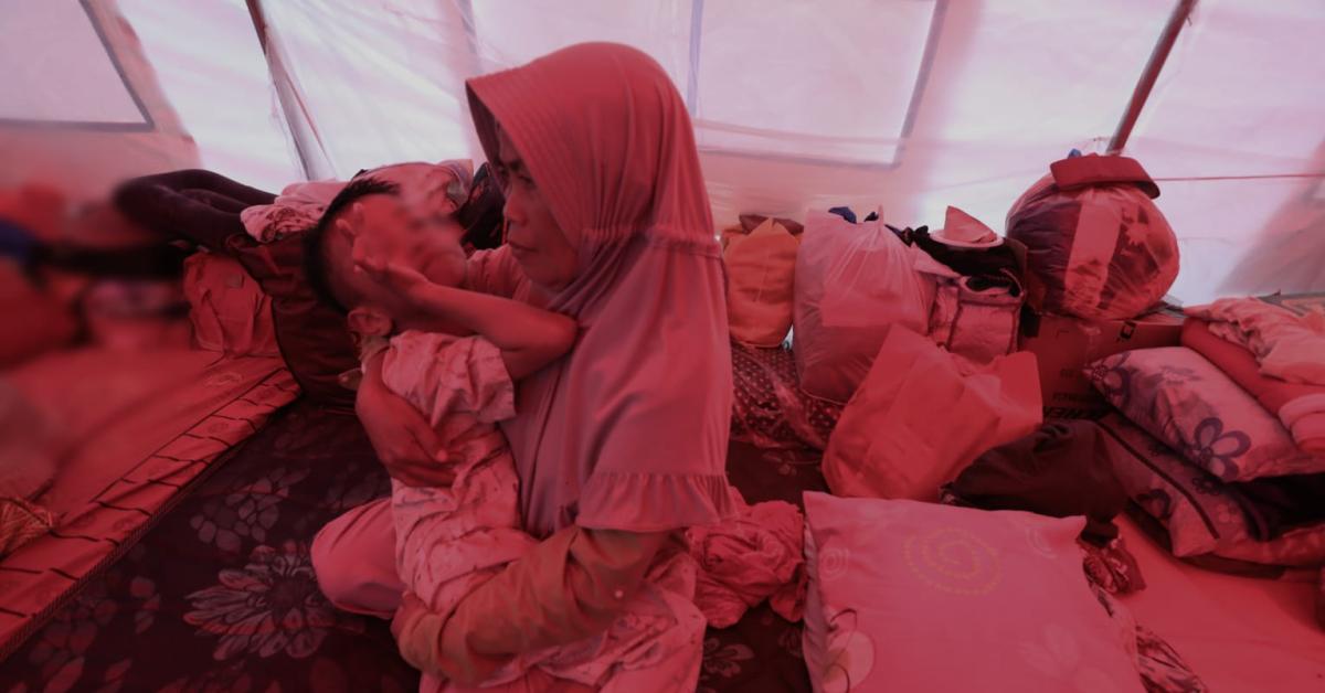 Kisah Menyentuh Kepin di Posko LDP Cianjur