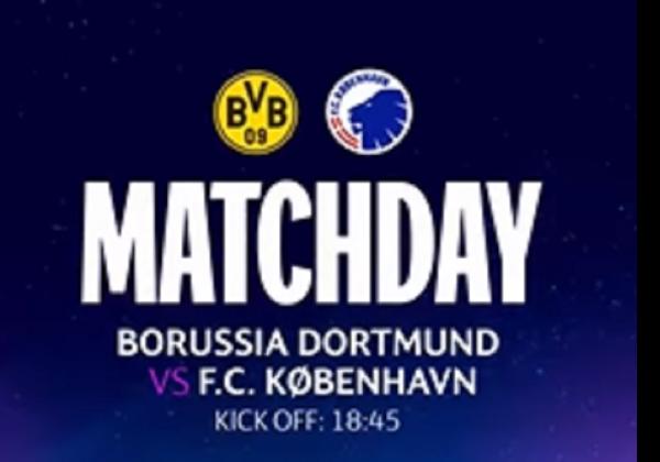 Link Live Streaming Liga Champions 2022/2023: Borussia Dortmund vs Copenhagen