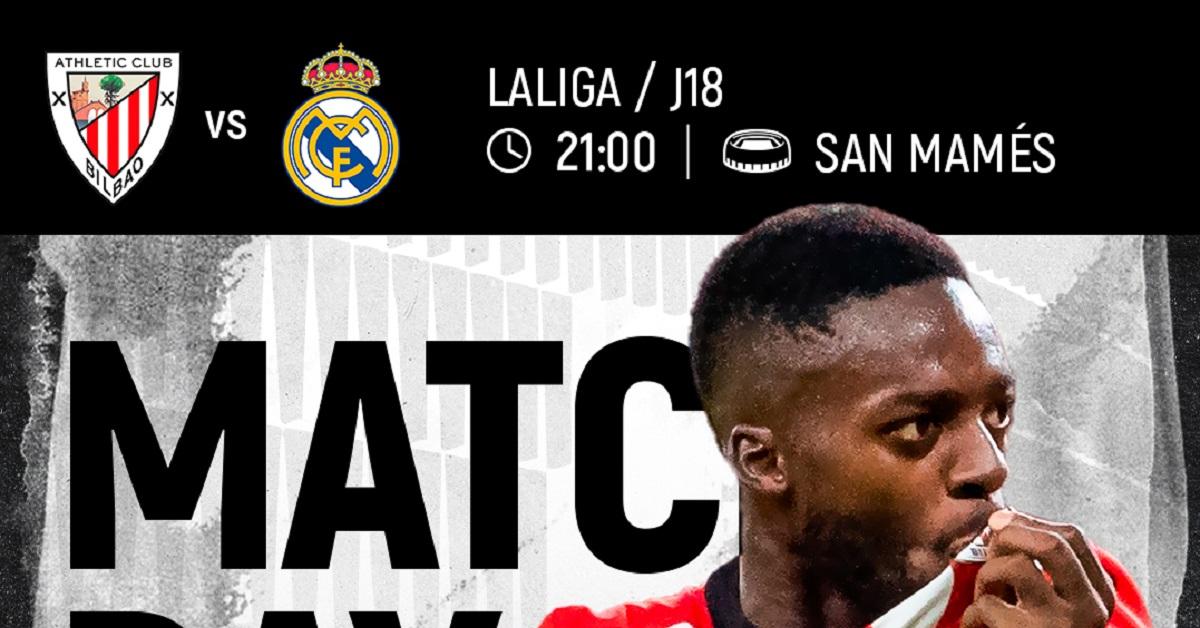 Link Live Streaming LaLiga Spanyol 2022/2023: Athletic Bilbao vs Real Madrid